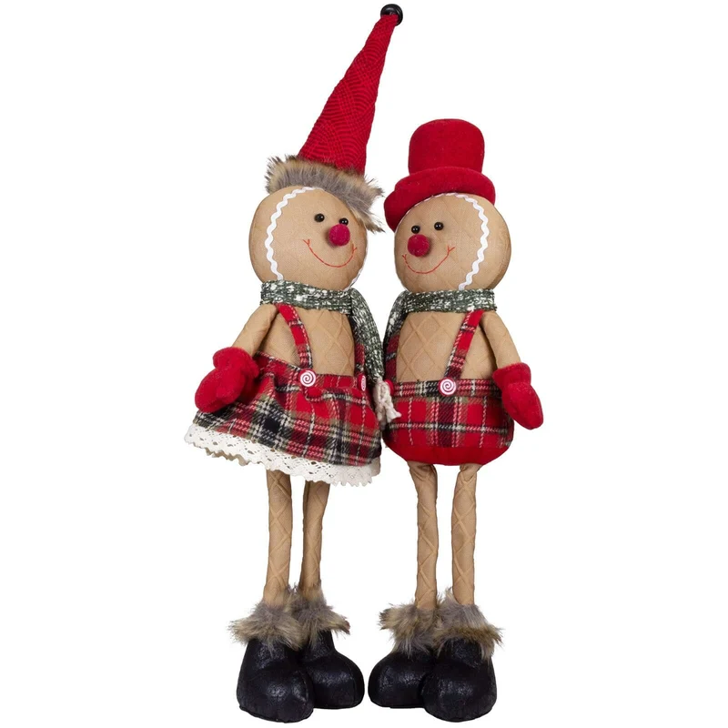 Lebkuchenfiguren, 2 Designs, 55cm (69cm) stehend, 2 Stück