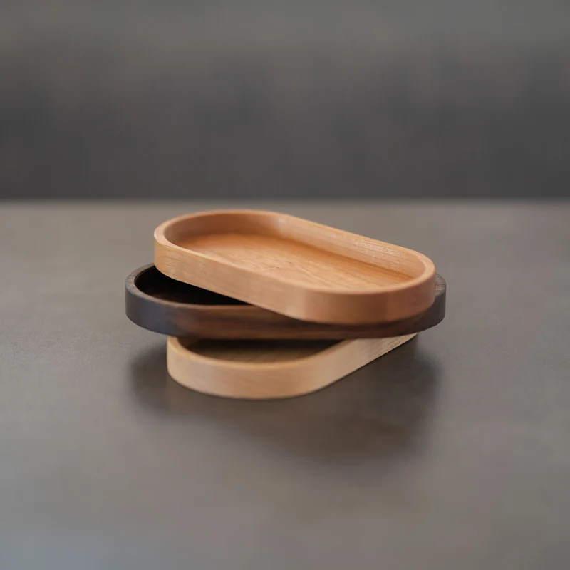 Deko Holztablett oval