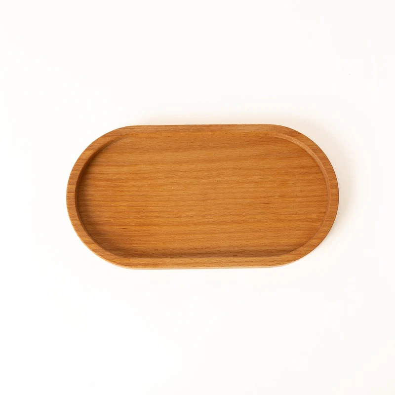 Deko Holztablett oval