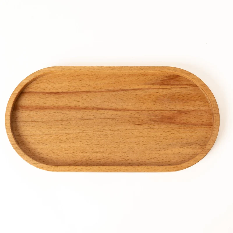 Deko Holztablett oval