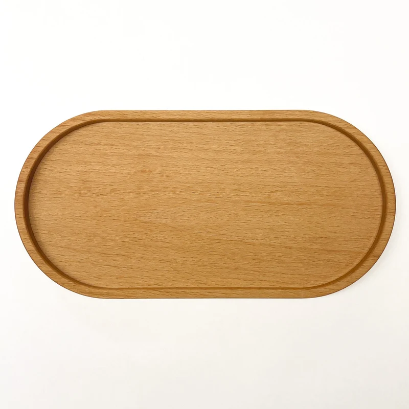 Deko Holztablett oval