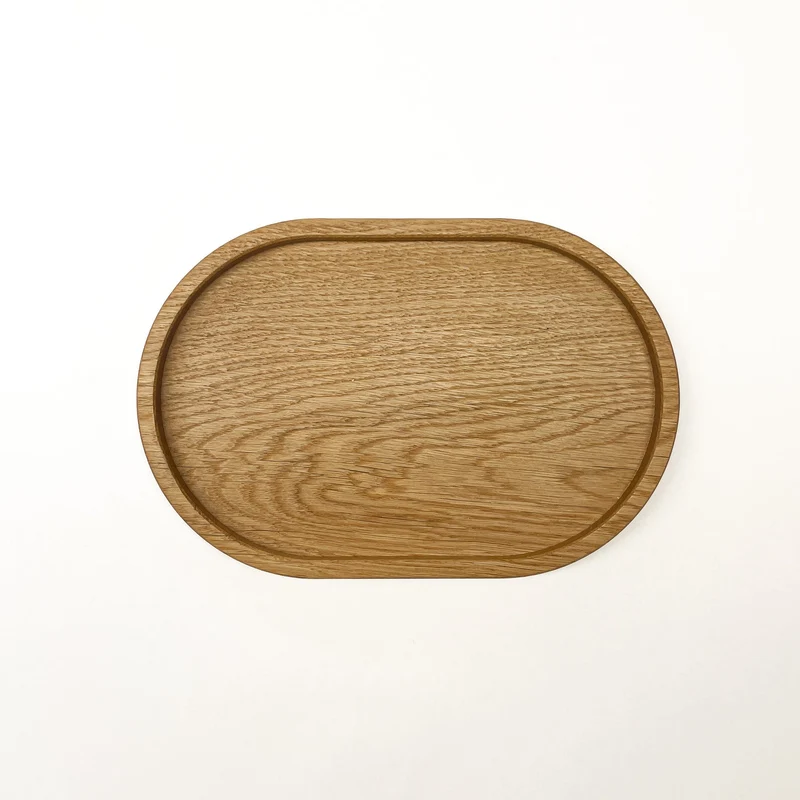 Deko Holztablett oval