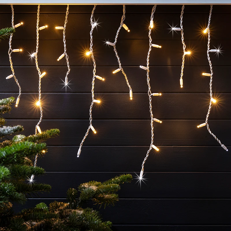 Pro Connect 26m 1300er glitzernde LED Eiszapfen-Lichterkette IP67