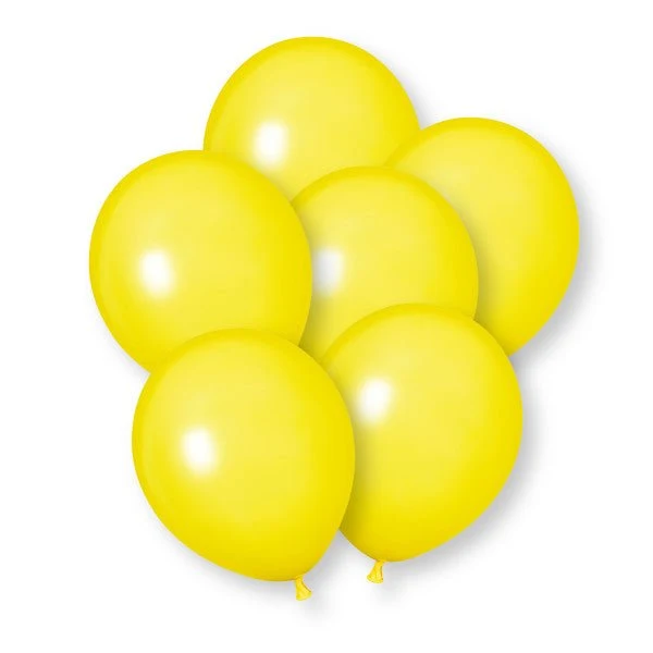 Gelbe Luftballons, 30 cm, 10 Stück