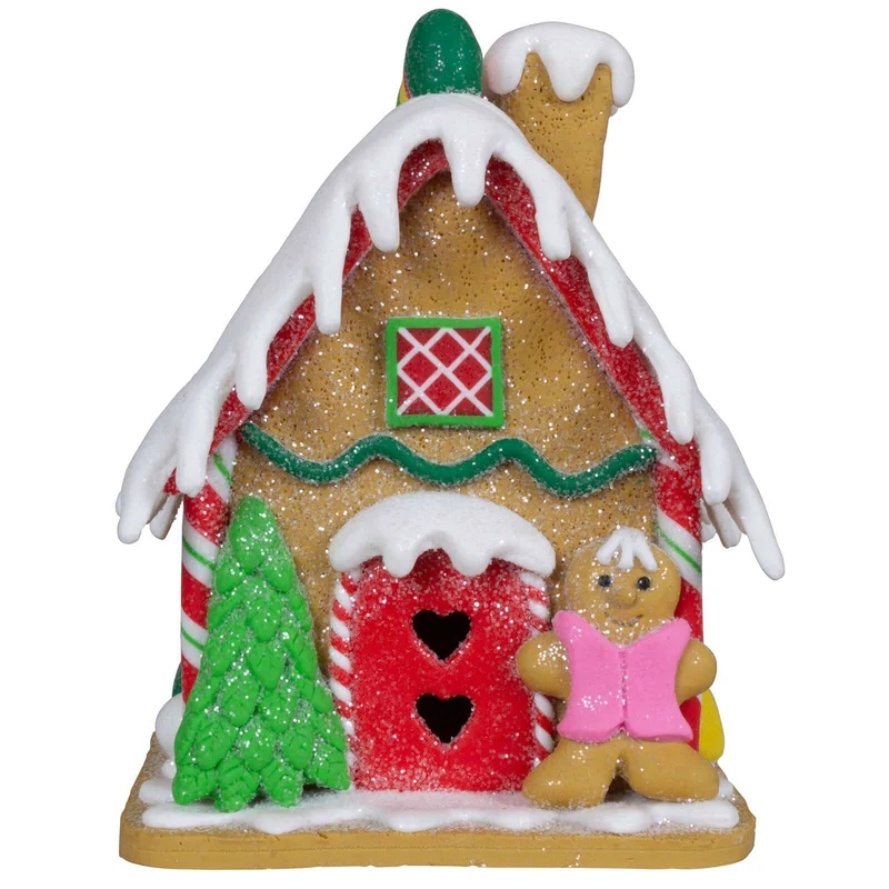 Lebkuchenhaus 12cm bunt