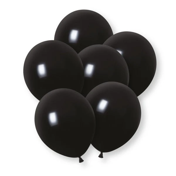 Schwarze Luftballons, 30 cm, 10 Stück