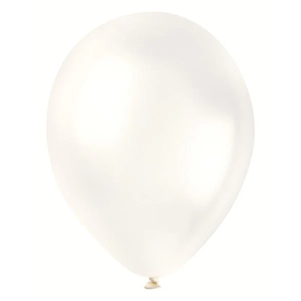 Perlweiße Luftballons, 30 cm, 50 Stück