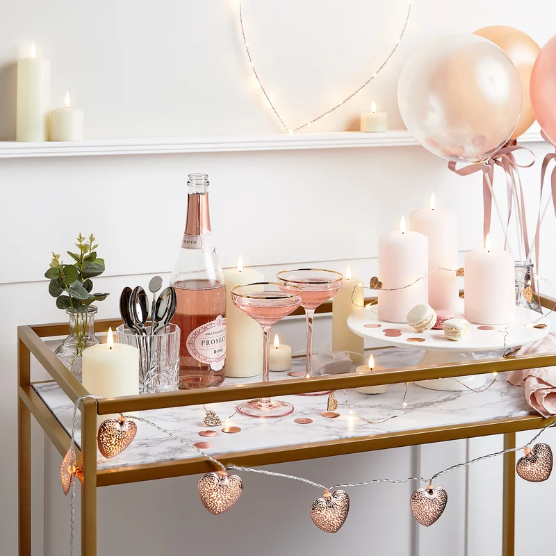 TruGlow® LED Kerzen Echtwachs Trio rosa mit Fernbedienung