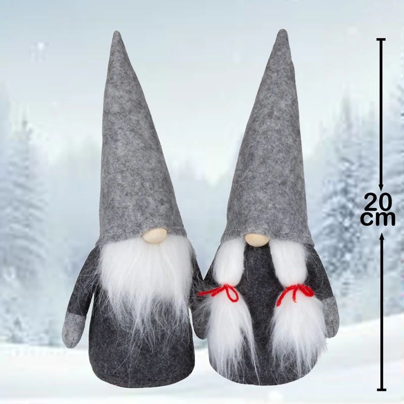 Wichtel 20cm (28cm) sitzend, Pärchen, 2 Stück