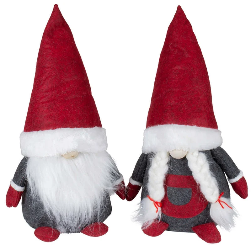 Wichtel 25cm (37cm) sitzend, Pärchen, 2 Stück