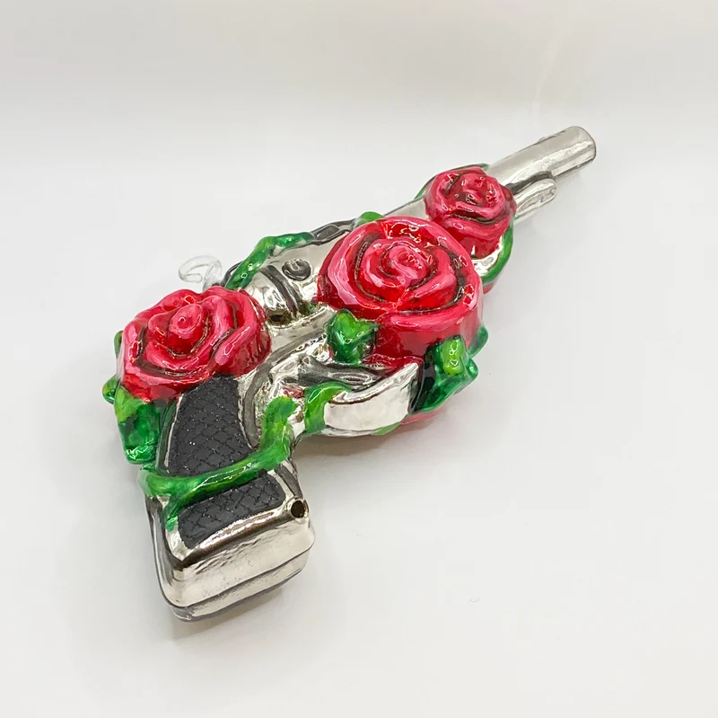 Pistole mit Blumen, Dia de los Muertos, KOMOZJA MOSTOWSKI