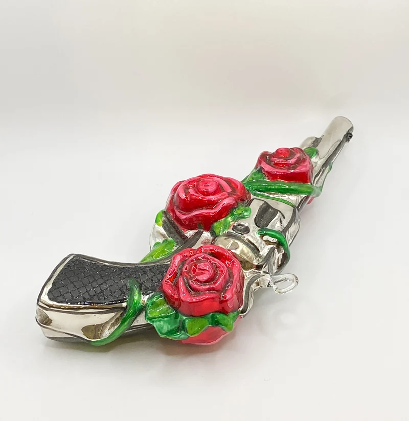 Pistole mit Blumen, Dia de los Muertos, KOMOZJA MOSTOWSKI