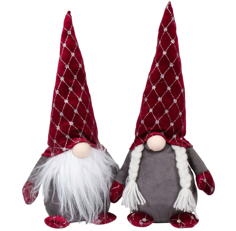 Wichtel 20cm (35cm) sitzend, Pärchen, 2 Stück