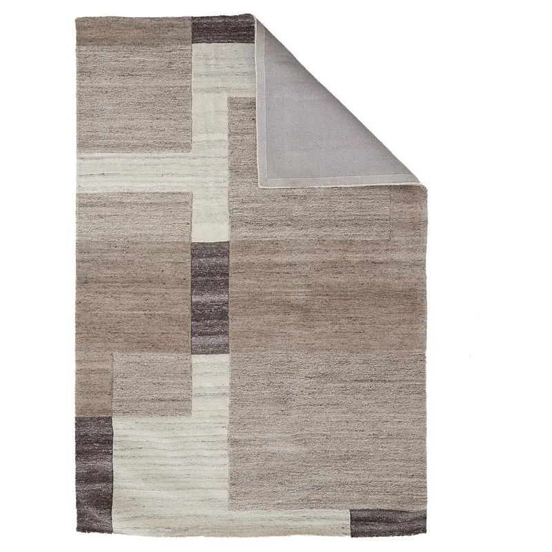 Wollteppich ALMAO beige, dunkel-braun 200x300cm