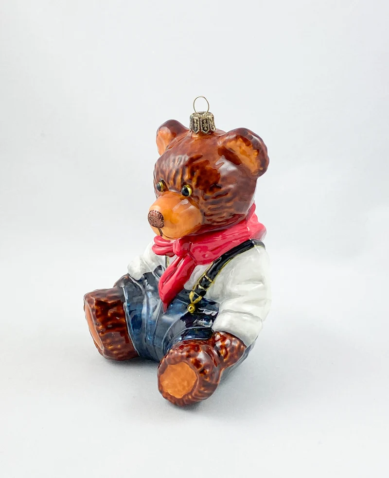 Teddybär in blauen Latzhosen AtlasArt
