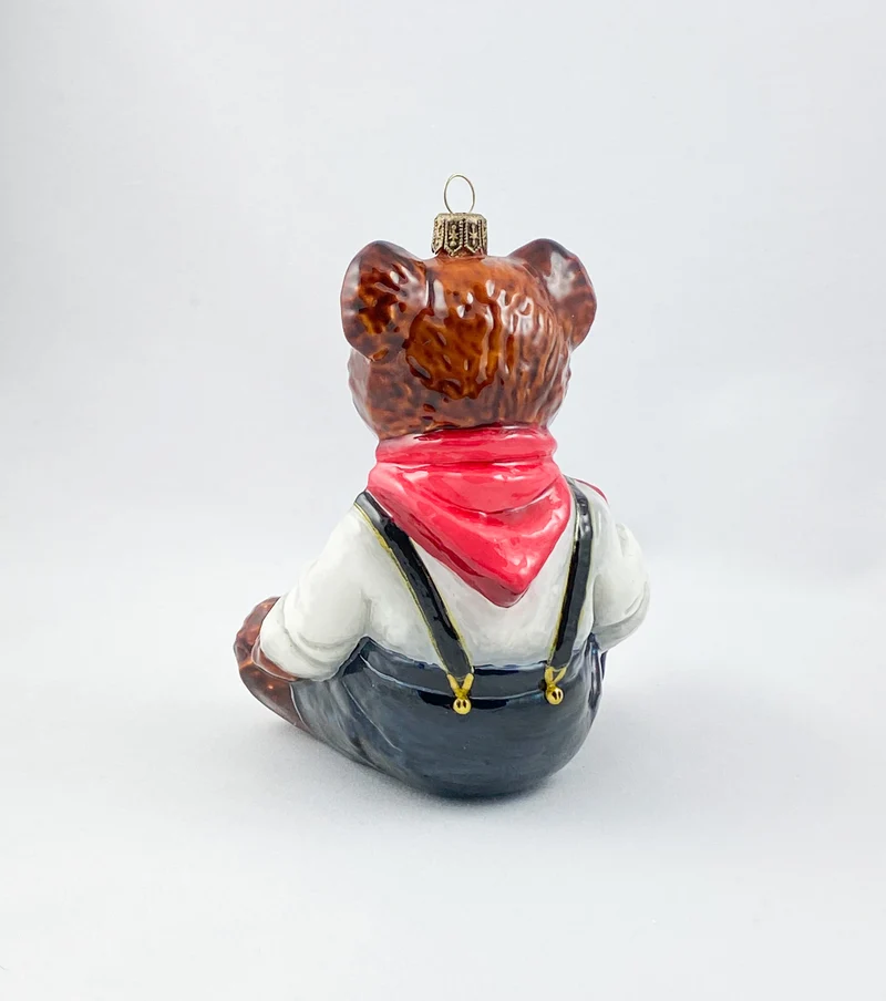 Teddybär in blauen Latzhosen AtlasArt