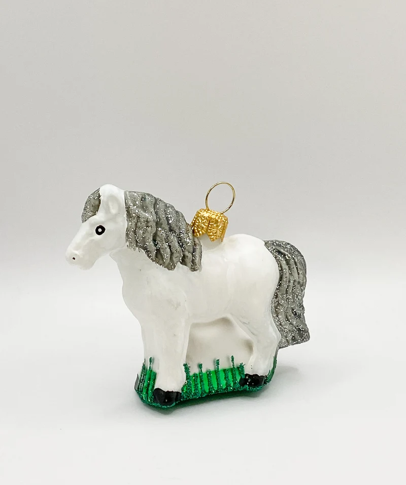 Kleines weisses Pferd