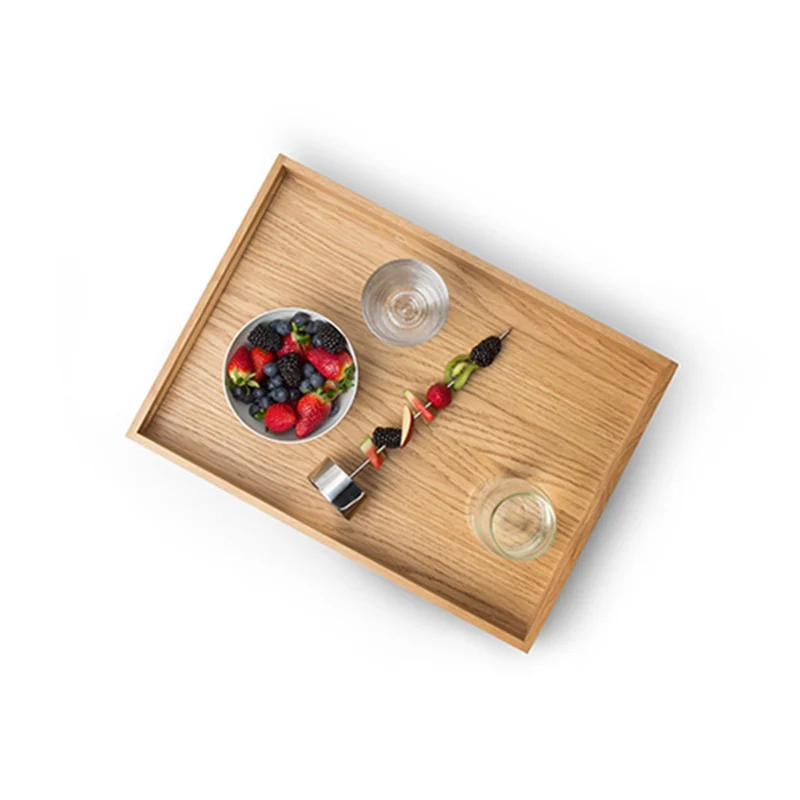 Tablett aus Holz (eckig)