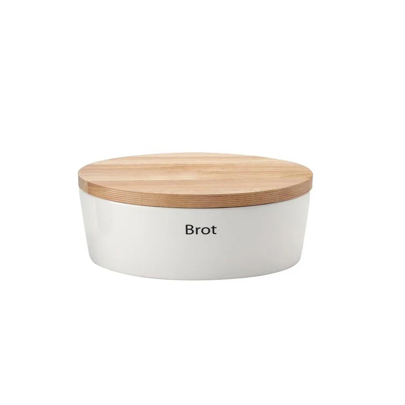 Keramik Brottopf mit Holzdeckel
