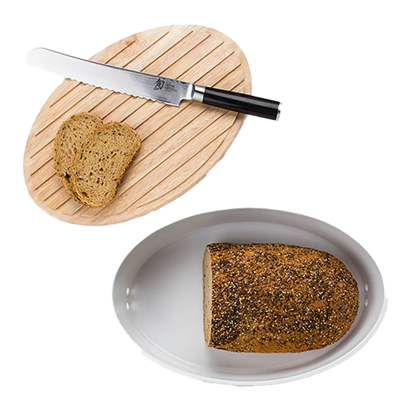 Keramik Brottopf mit Holzdeckel