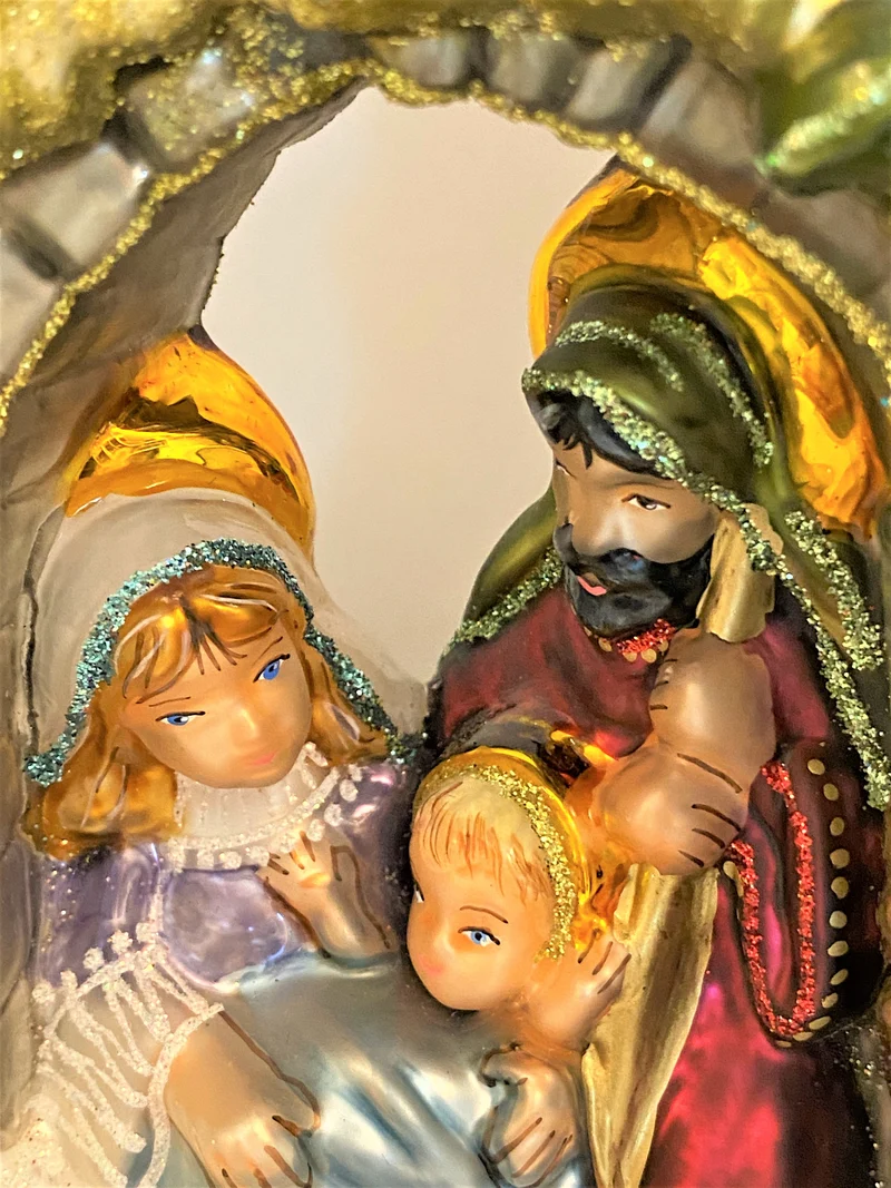 Heilige Familie in Krippe unter den Palmen, KOMOZJA MOSTOWSKI