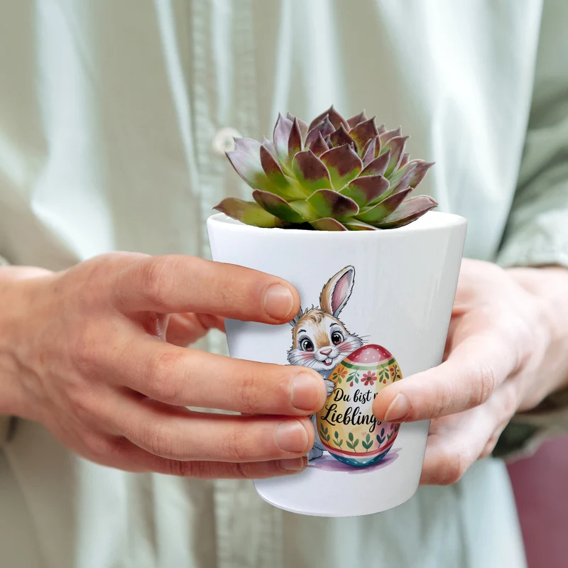 Osterhase Du bist mein Lieblingshase Blumentopf