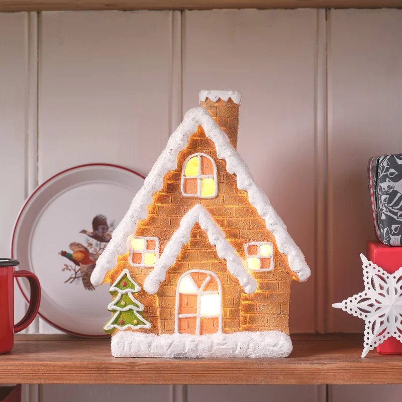 LED-Lebkuchenhaus Weihnachtsdeko