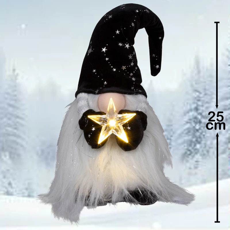 Wichtel mit LED 25cm (37cm)