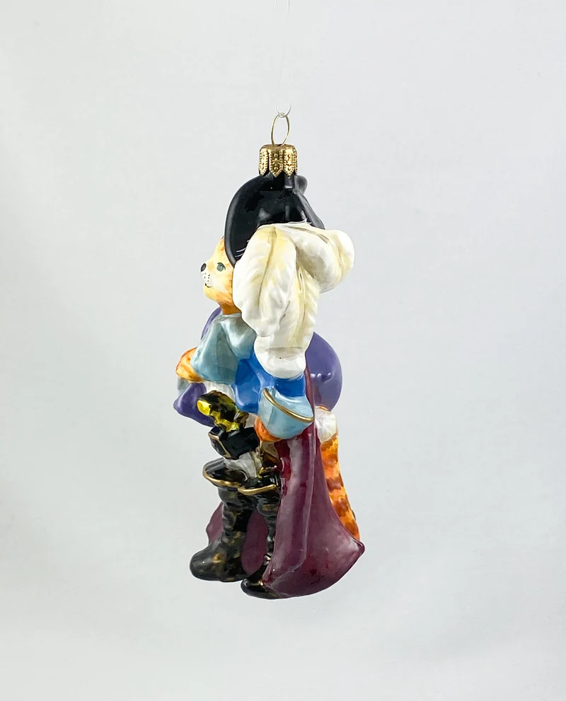 Der gestiefelte Kater mit weissem Federbusch AtlasArt