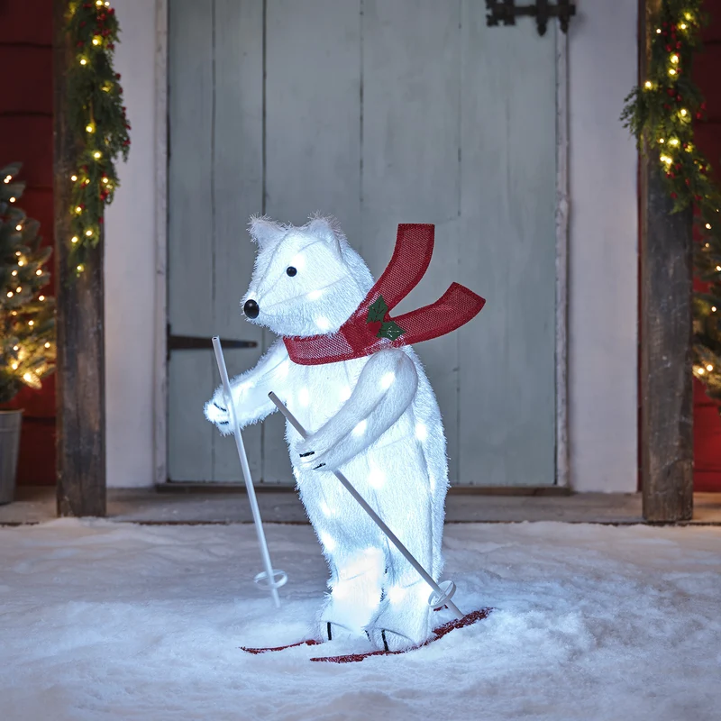 LED-Weihnachtsfigur Außen Polarbär