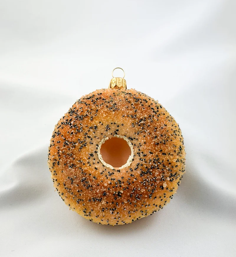 Donut mit Mohn-Streusseln