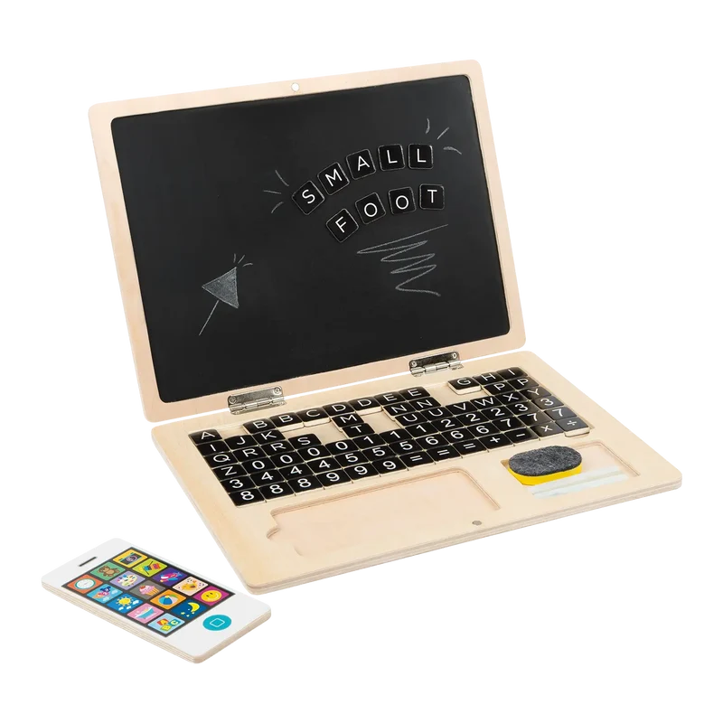 Kinder Laptop aus Holz