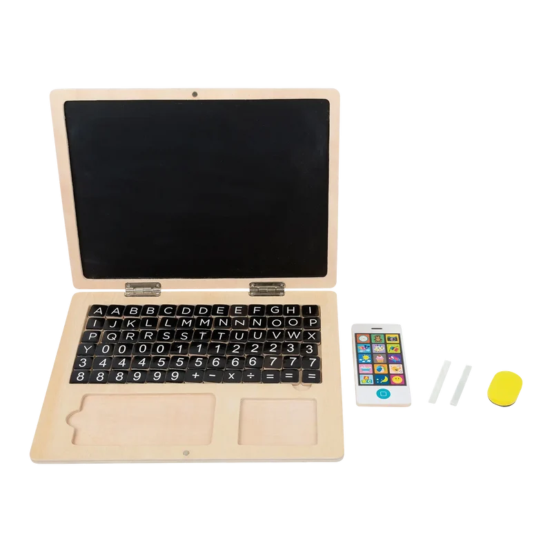 Kinder Laptop aus Holz