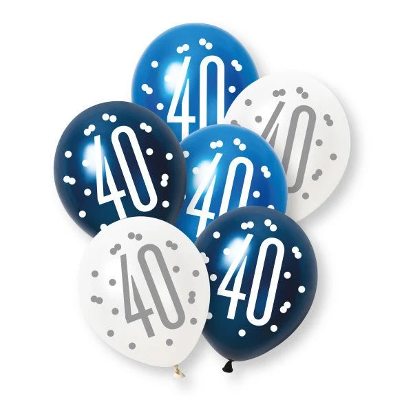 40 Jahre Ballons 30 cm 6 Stück