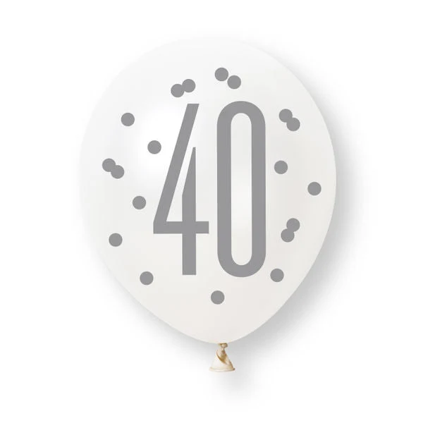 40 Jahre Ballons 30 cm 6 Stück