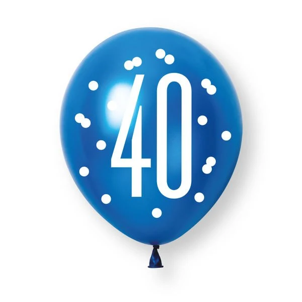 40 Jahre Ballons 30 cm 6 Stück