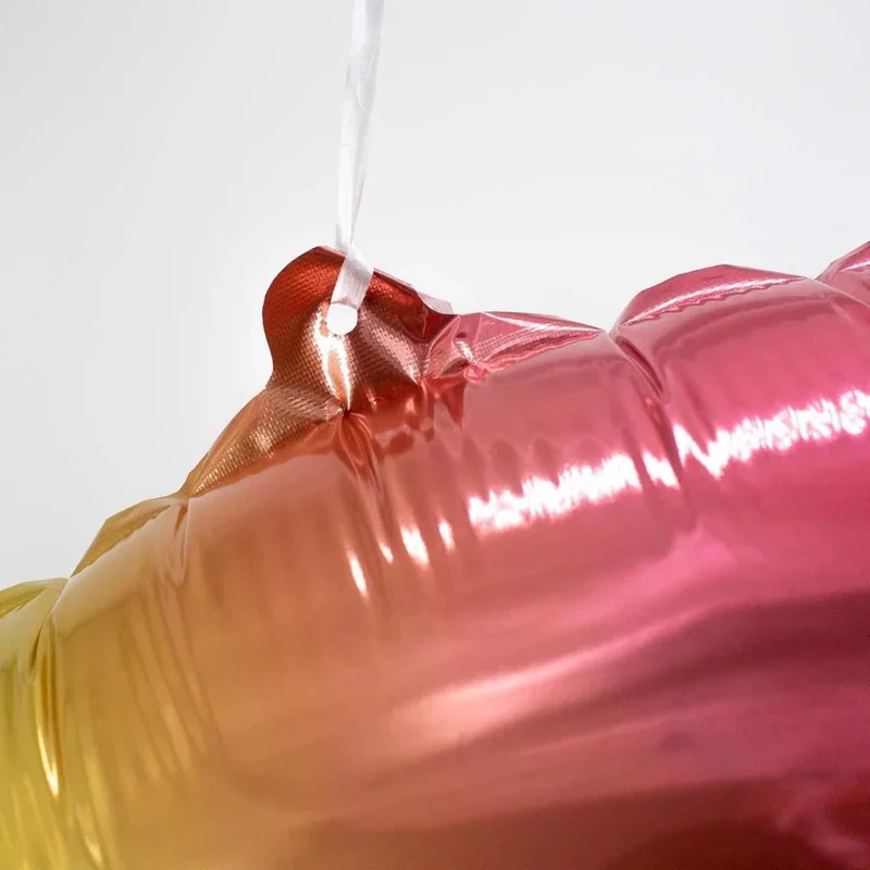 1-Jahres-Zahlenballon Regenbogen, leer, 85 cm