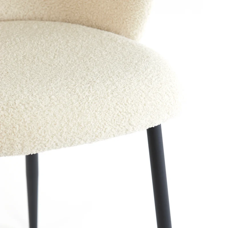 Esszimmerstuhl ELYNA 2er-Set, hellbeige teddy