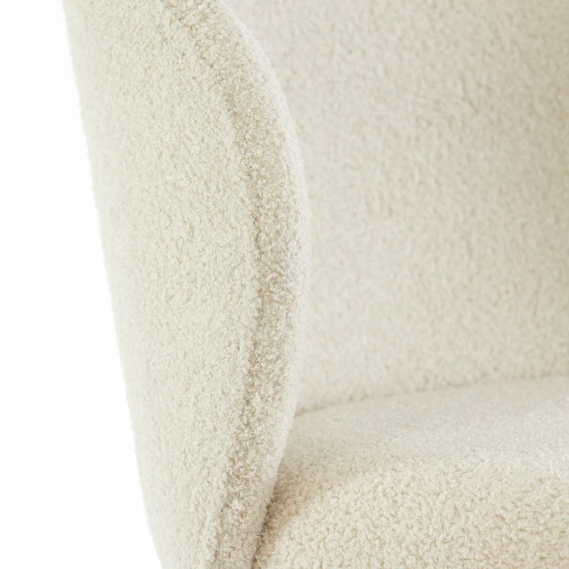 Esszimmerstuhl ELYNA 2er-Set, hellbeige teddy