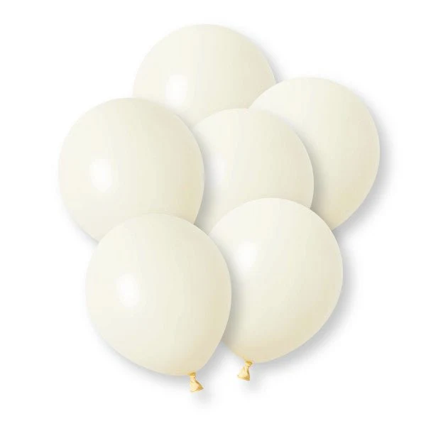 Elfenbeinfarbene Luftballons, 30 cm, 10 Stück