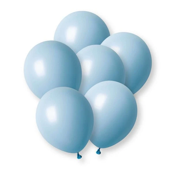 Pastellblaue Luftballons, 30 cm, 10 Stück
