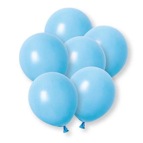 Hellblaue Luftballons, 30 cm, 10 Stück