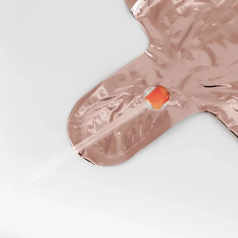 0-Jahre-Zahlenballon in Roségold, leer, 85 cm