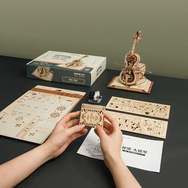 3D Holzpuzzle - Magic Cello