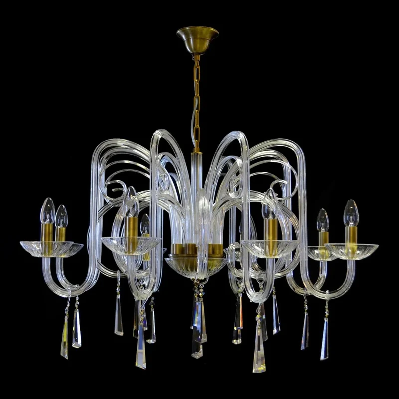Casa Padrino Luxus Barock Kristall Kronleuchter Gold Ø 90 x H. 58 cm - Prunkvolle Messing Kronleuchter mit böhmischem Kristallglas - Barock Möbel - Edel & Prunkvoll