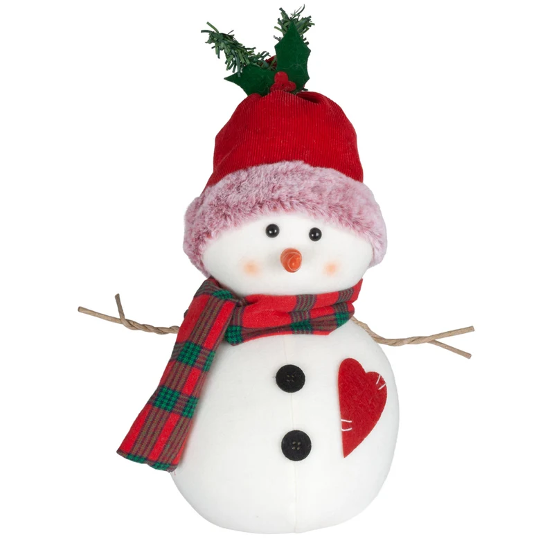 Schneemann 32cm stehend, Pärchen, 2 Stück