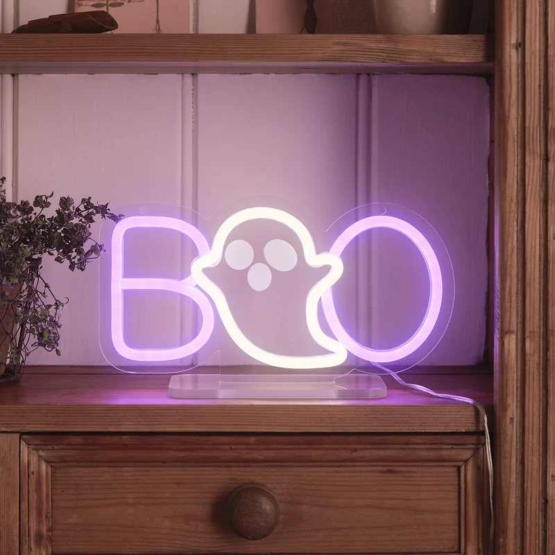 Neon Tischlampe Boo
