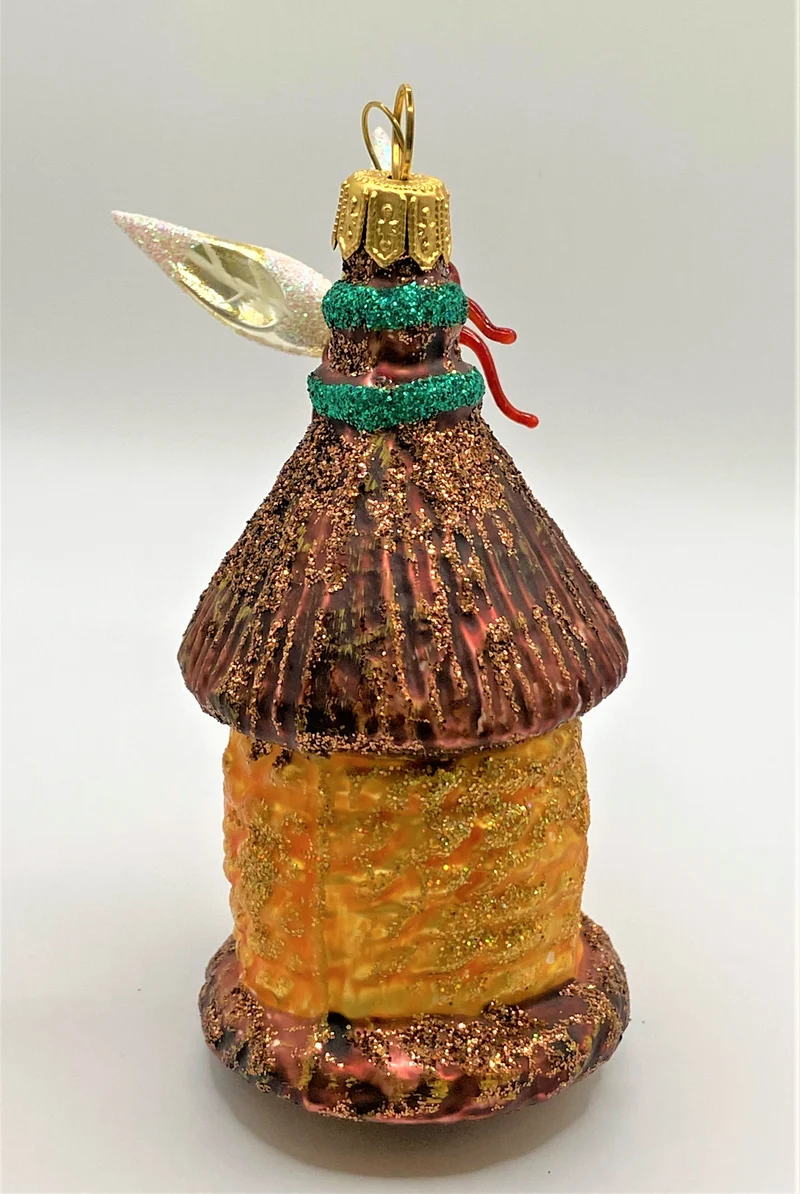 Biene mit Bienenstock (zweiteilig)