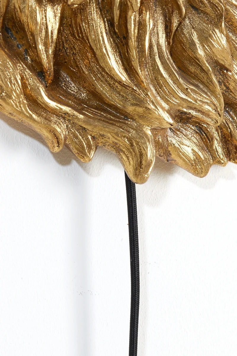 Wandleuchte LION Antik-Bronze 33,5x19x40,5cm