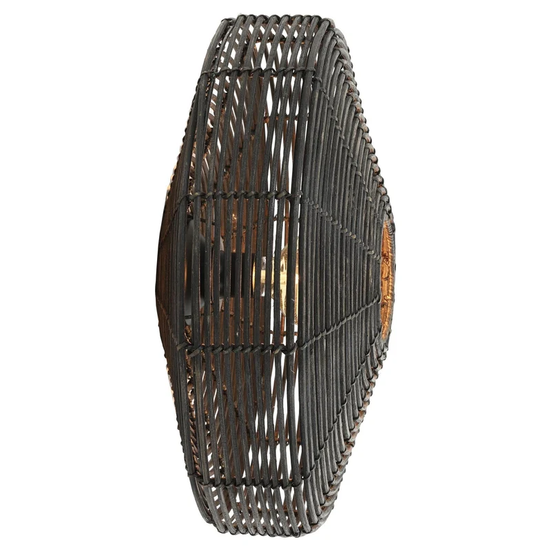 Wandleuchte MATAKA Dunkelbraun Ø51x21cm